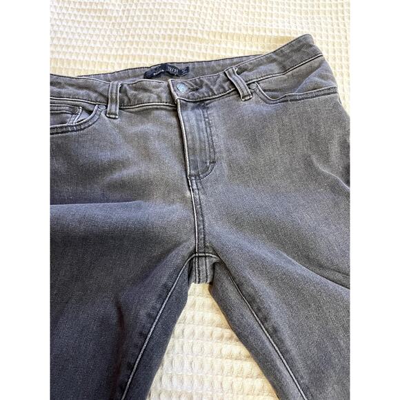 PrAna Charcoal Grey Kara Low Rise Semi Stretch Skinny Jeans Size 12 Y2K Punk - Picture 10 of 14